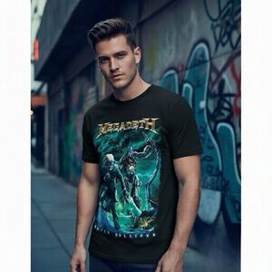 Megadeth Concert T Shirt Mens XL Double Sided Black.